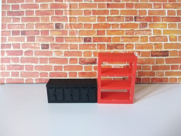 Armário e Prateleira para Oficina Escala 1/64